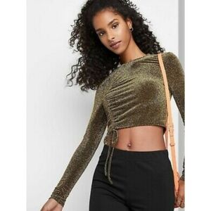 NEW Wild Fable Ruched Cropped Top